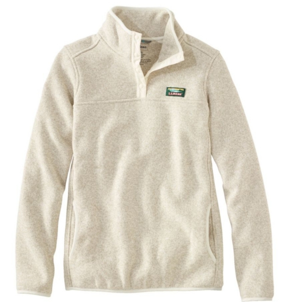 L.L.Bean Women's Sweater Fleece Pullover Medium
